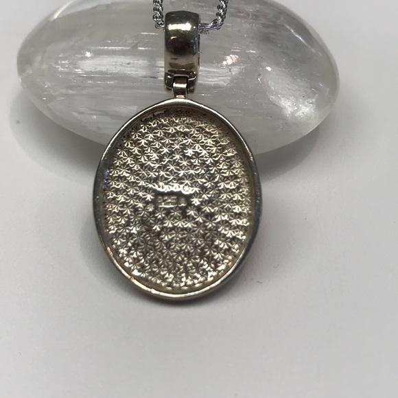 STERLING SILVER BLACK ONYX & MOP PENDANT 148 NWT - Picture 6 of 7